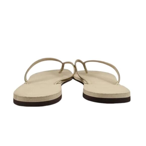 Havaianas Shoes Womens 9.5 Sandals Flip Flop Casual Fashion Gold Metallic Slim - Picture 4 of 15